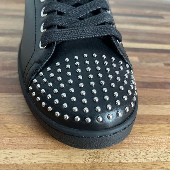 NIB Maje Flowstuds Leather Studded Trainer Sneakers - Picture 12 of 16